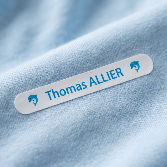 Une étiquette thermocollante personnalisée PrintMyName